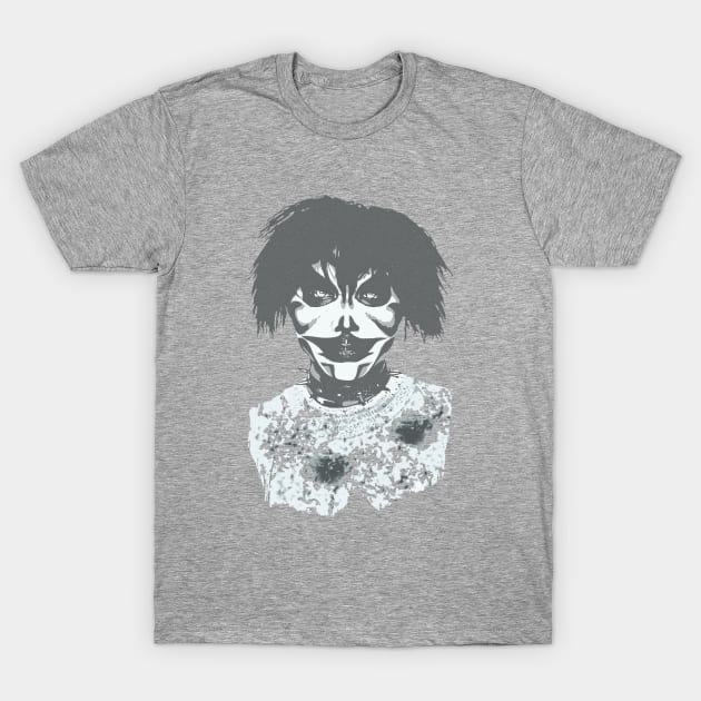 Creepy killer clown face T-Shirt by Rising_Air